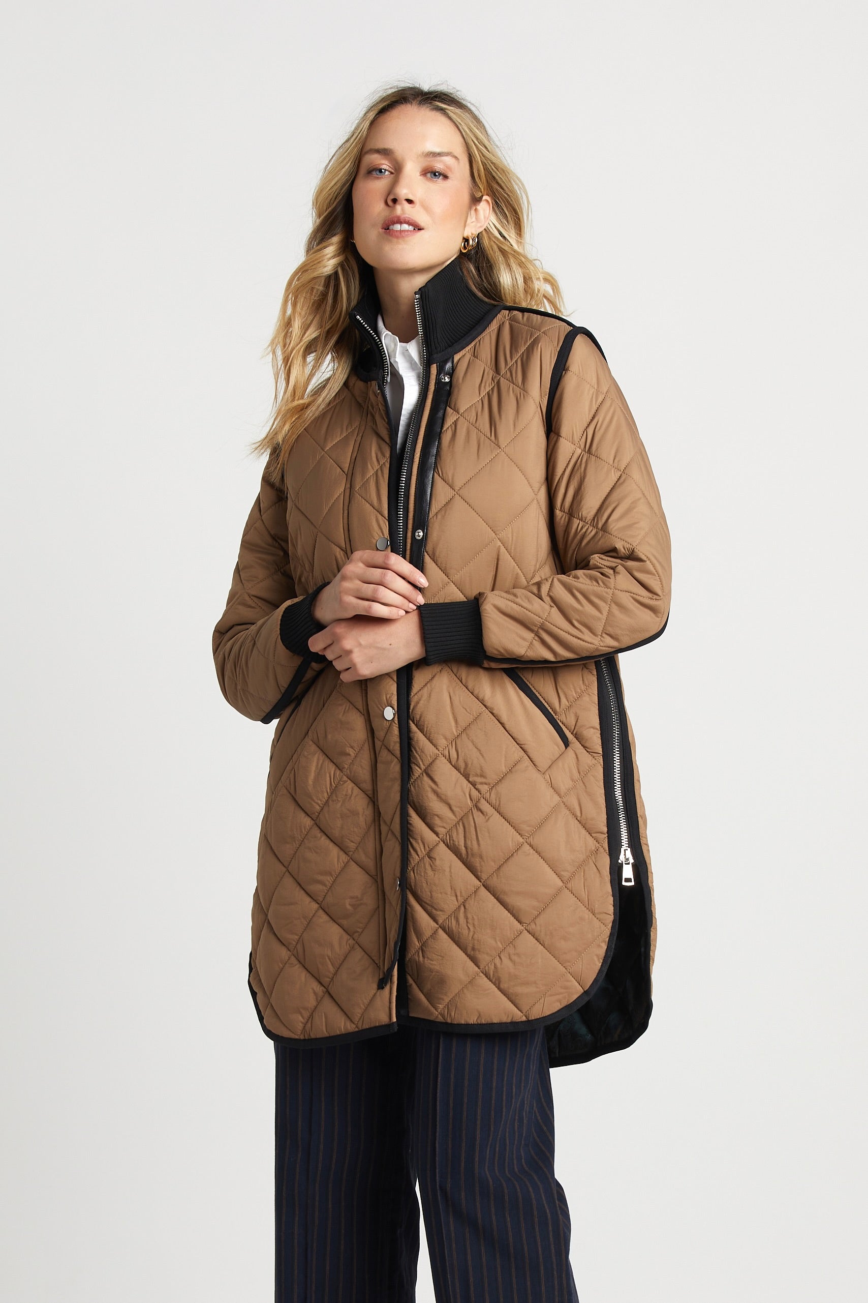 Libby Quilted Full Zip Coat