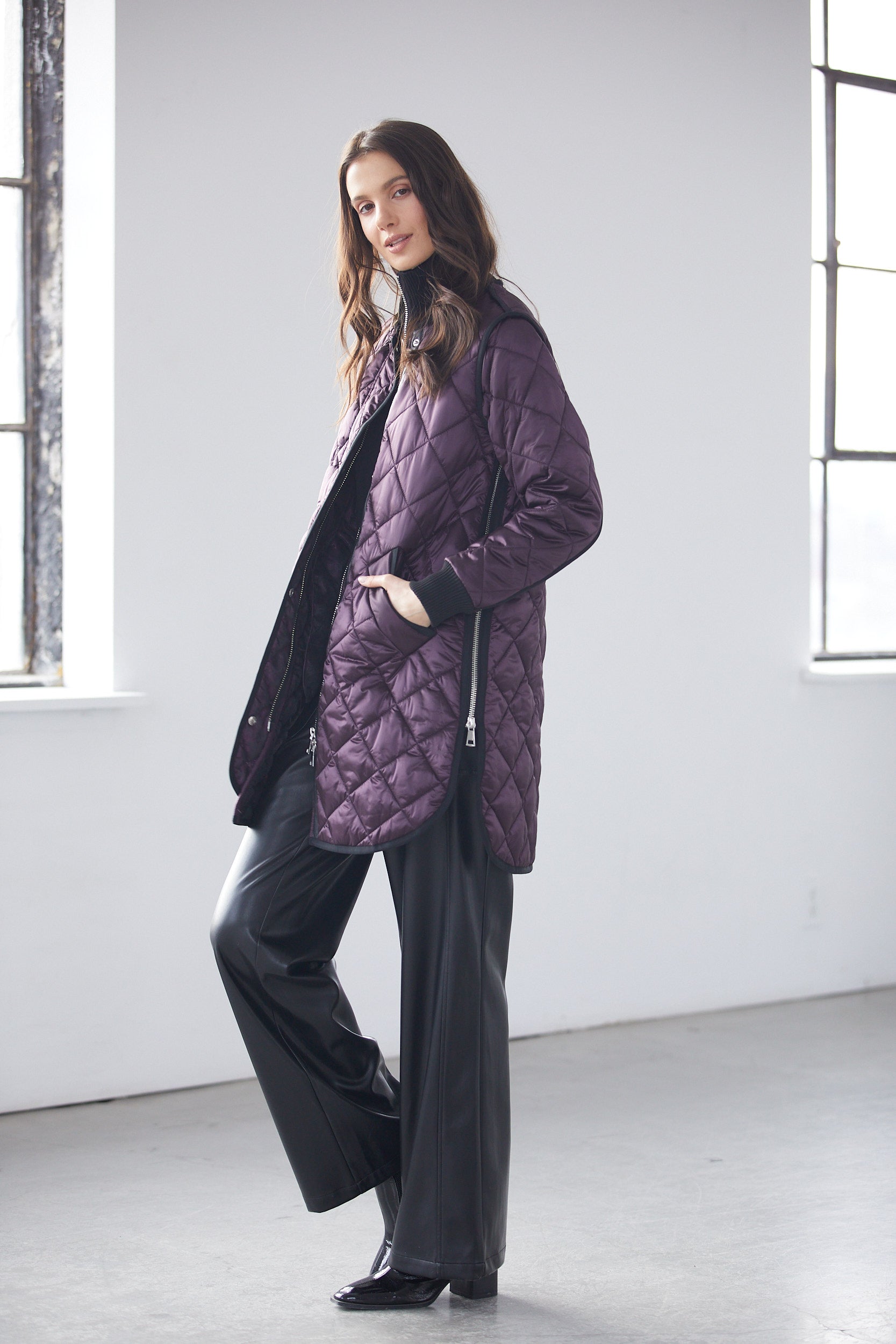 Libby Quilted Full Zip Coat