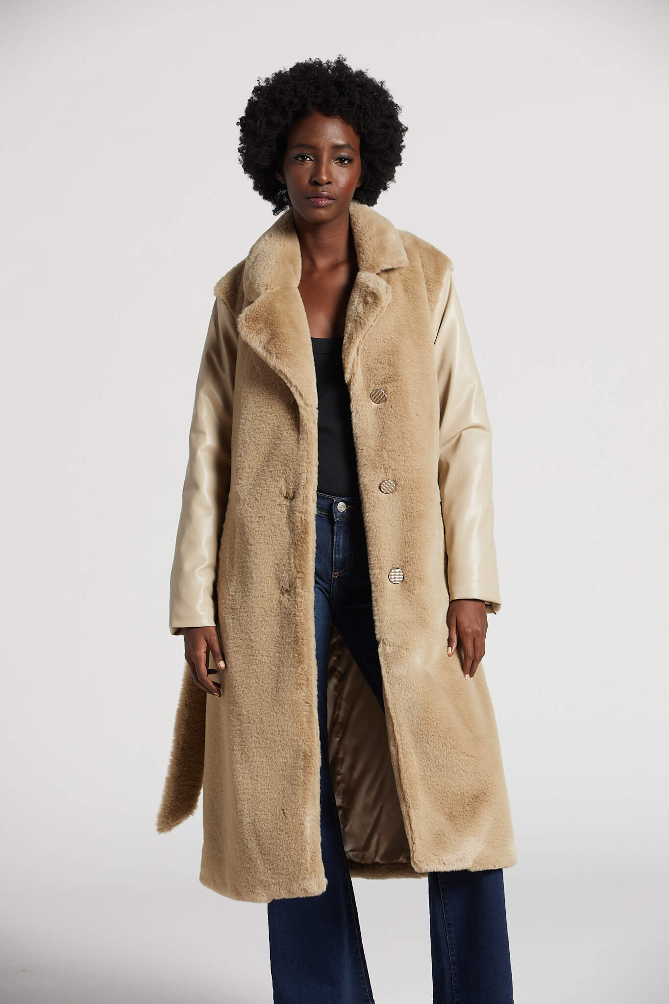 Vegan faux fur on sale coat