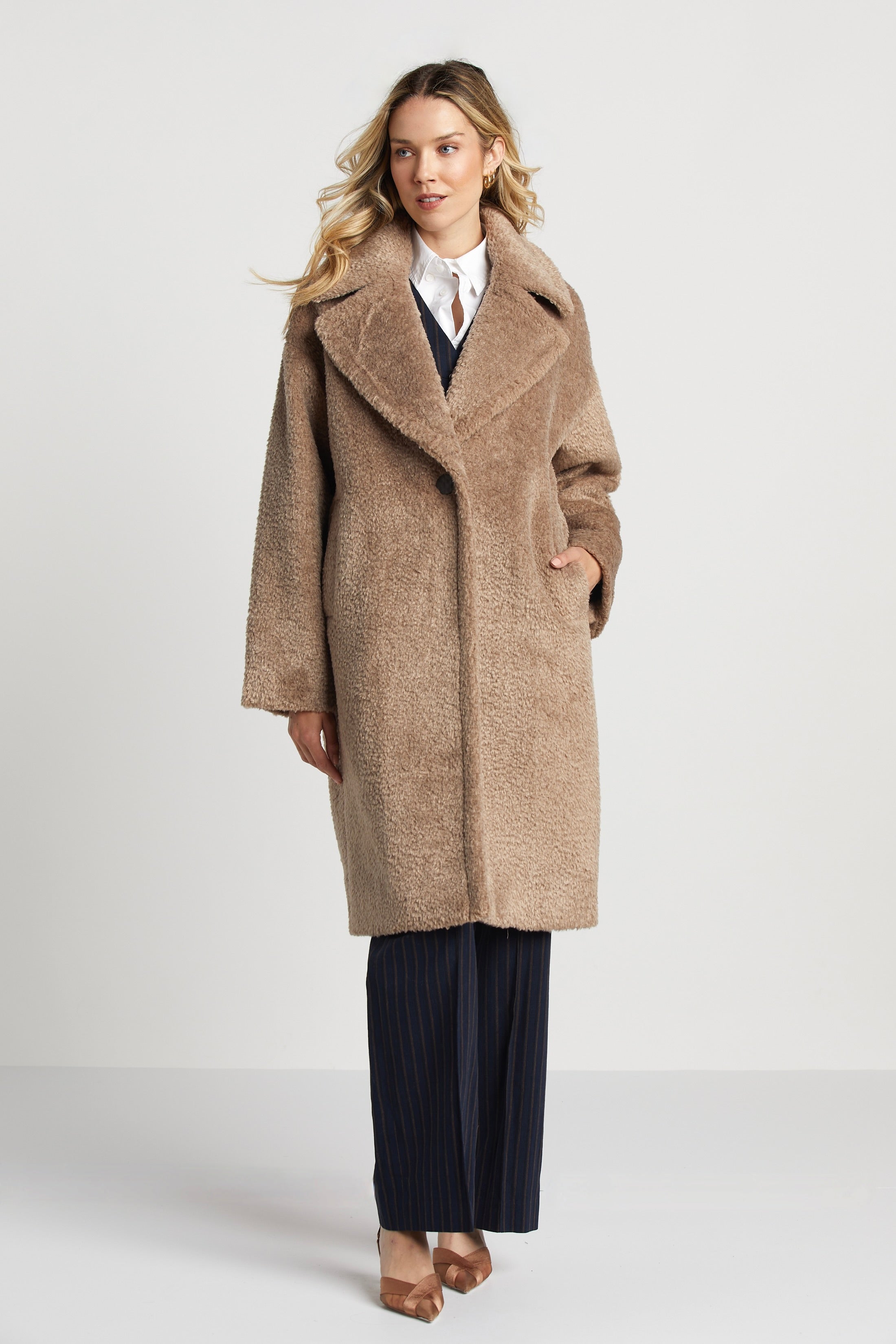 Polly Long Faux Fur Coat