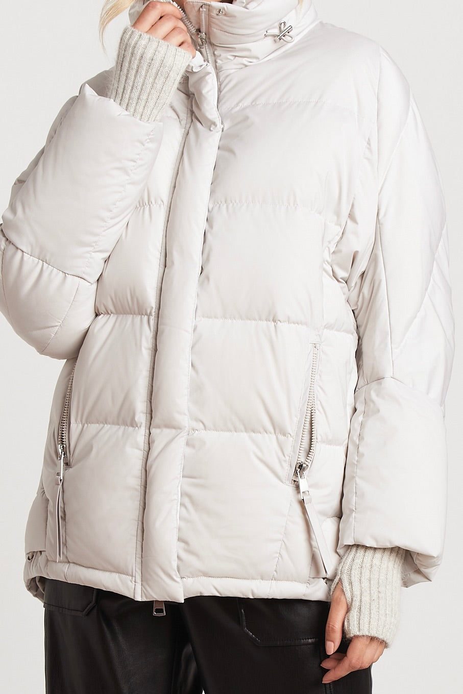 Sasha Slightly Oversized Cocoon Puffer Shaped Jacket