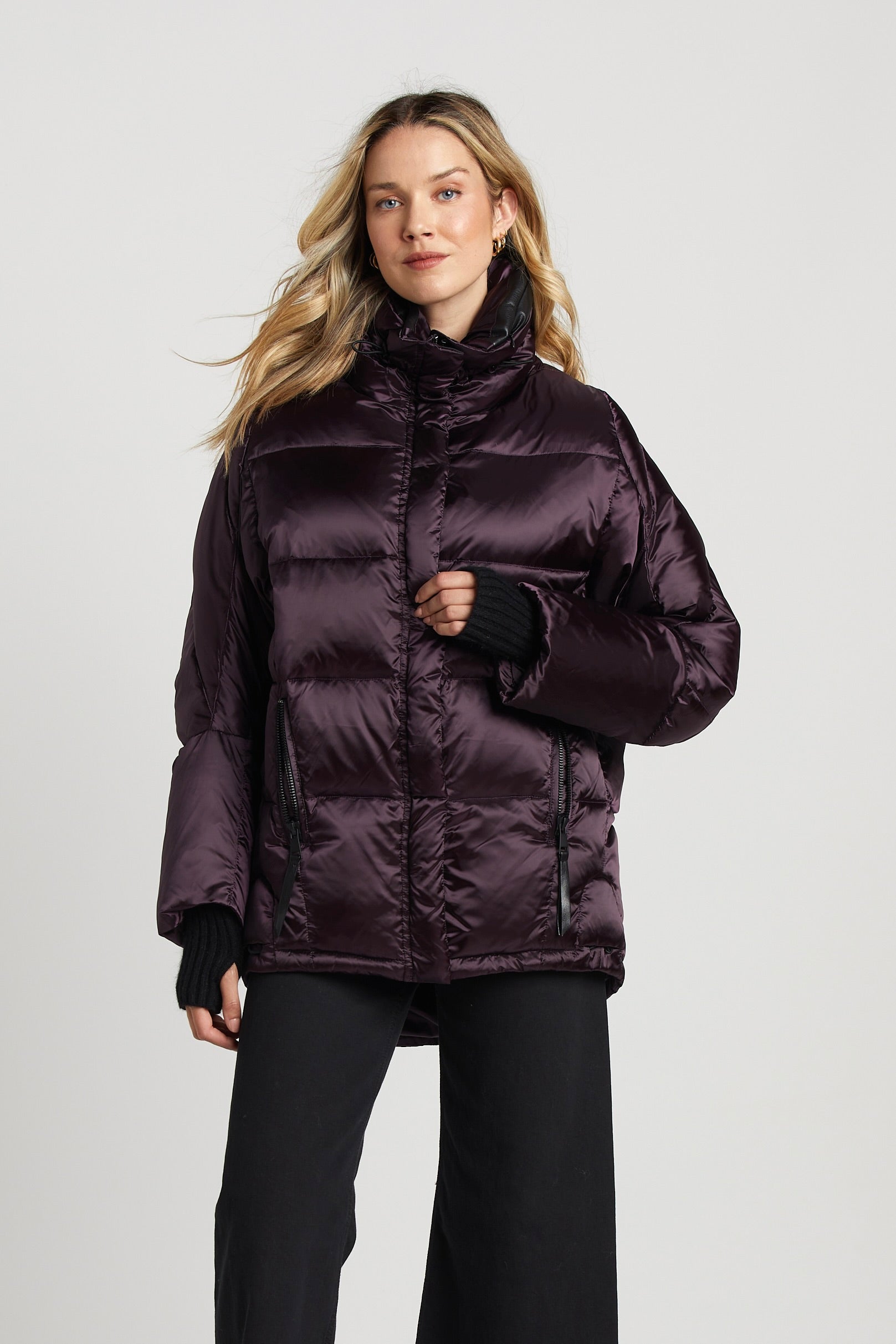 Sasha Slightly Oversized Cocoon Puffer Shaped Jacket