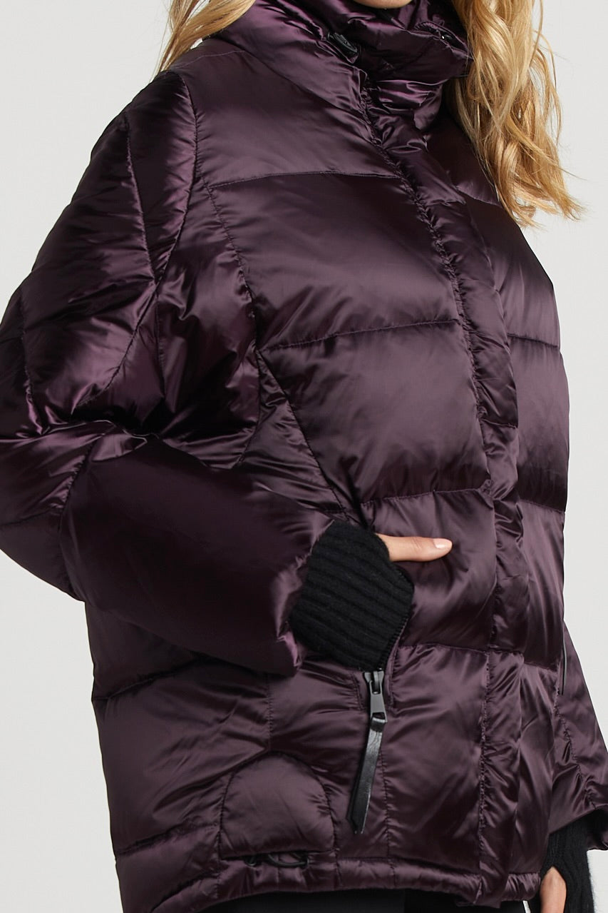 Sasha Slightly Oversized Cocoon Puffer Shaped Jacket