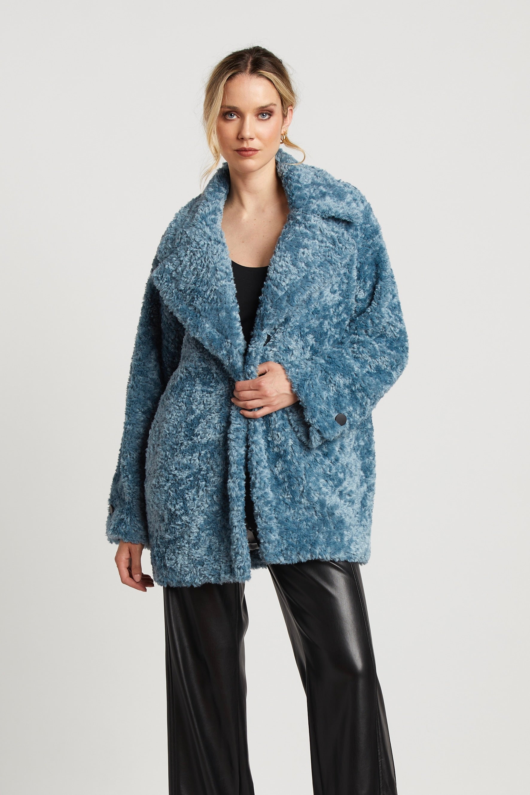 Saskia mid Length Faux Fur Coat