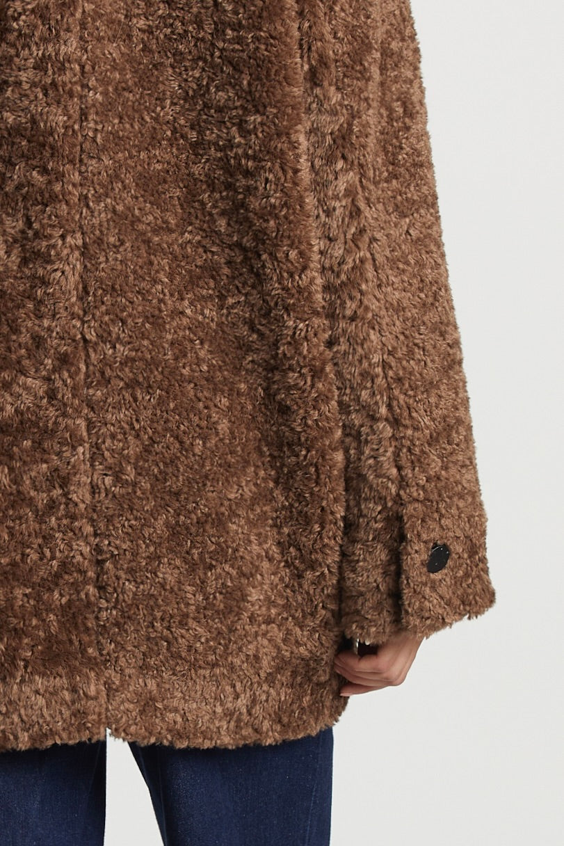 Saskia mid Length Faux Fur Coat